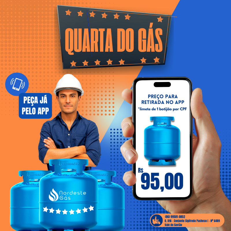 Promoção ultra gás toda quarta-feira